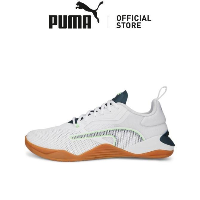 PUMA Sepatu Latihan Pria Fuse 2.0 White-Platinum Gray-Dark Night