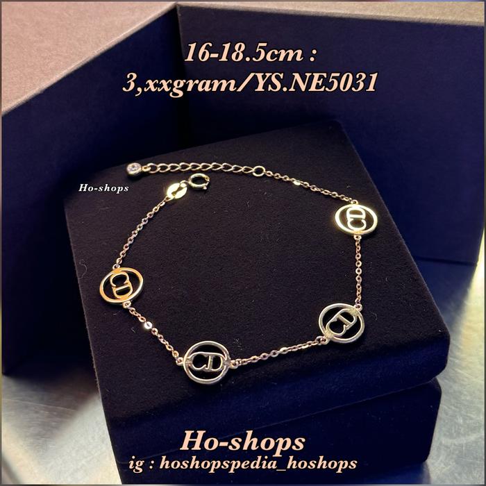 Gelang Tangan Fashion Rosegold Kadar 750 Asli Emas