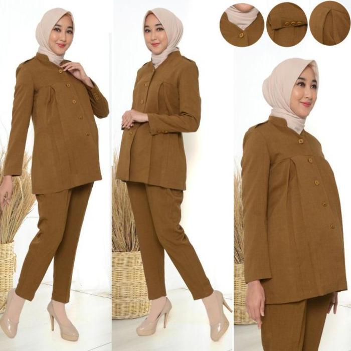 TERBARU Baju dinas Hamil / Baju Pemda Hamil / Baju Guru Hamil / Baju Hamil / Baju Hamil Pemda / Sera