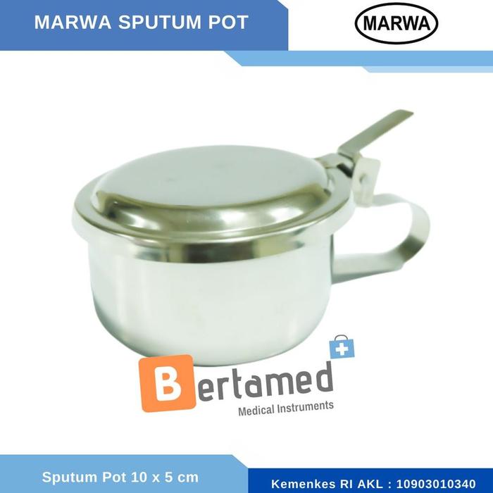 SPUTUM POT STAINLESS STEEL / POT DAHAK STAINLESS STEEL