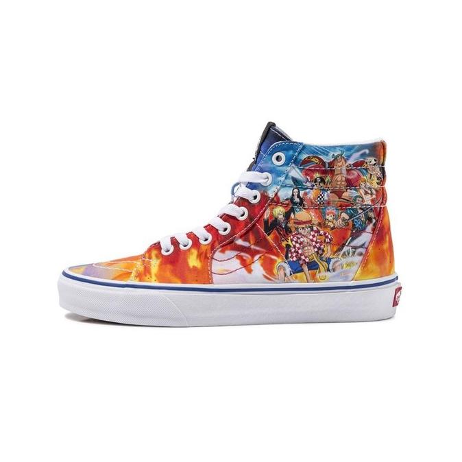 SEPATU VANS OFF THE WALL X ONE PIECE | SK8 HI ONE PIECE PUNK HAZARD