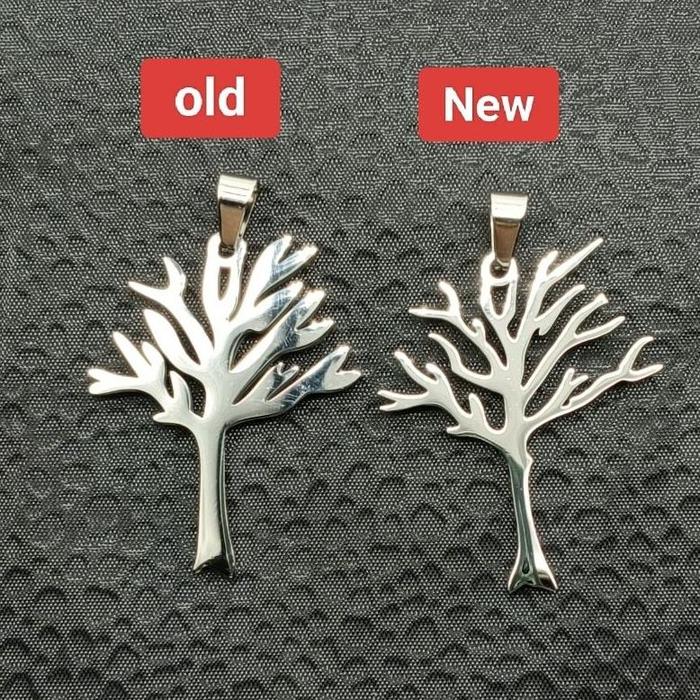 TERLARIS XXXTentacion kalung leafless tree of live Kalung Liontin Titanium Stainless poison tree REA
