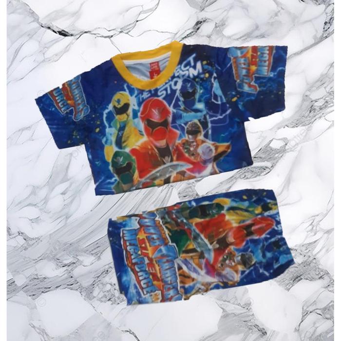 C&K kids || setelan karakter power rangers anak laki laki || setelan power rangers || baju setelan a