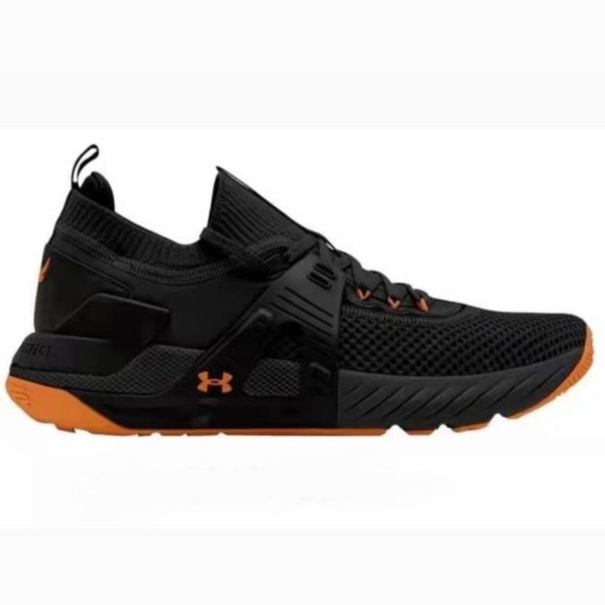 Sepatu Under Armour Project Rock 4 Black Orange