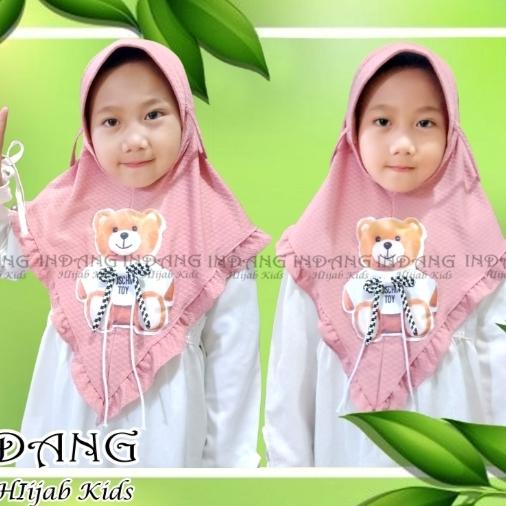 JILBAB ANAK BOBA NYALA STRADA MOTIF/HIJAB ANAK BOBA VIRAL/KRUDUNG BOBA