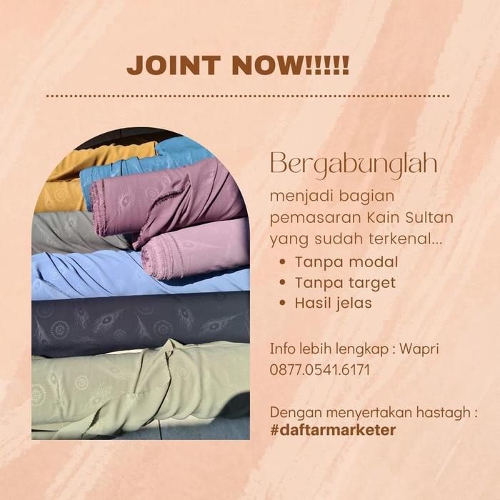 Termurah KAIN ABAYA SULTAN MINA ANTI UV UPF 80 WARNA POLOS LENGKAP Ready