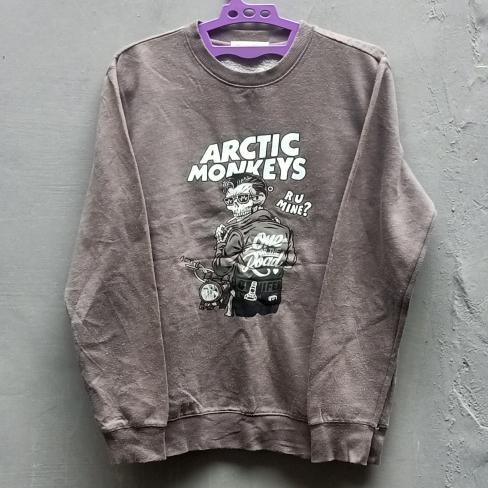 Crewneck Sweater ARCTIC MONKEYS | Brand INDIGO BANK | Rock Band Alternative | Thrift Bekas Preloved 