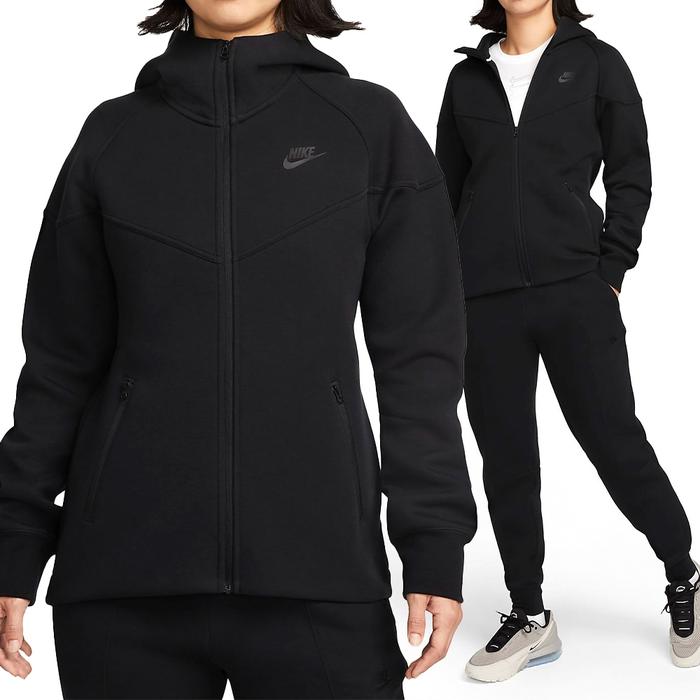 JAKET HOODIE WOMENS AS W NSW TCH FLC WR FZ HDY Tech Fleece Windrunner Full Zip Hoodie black