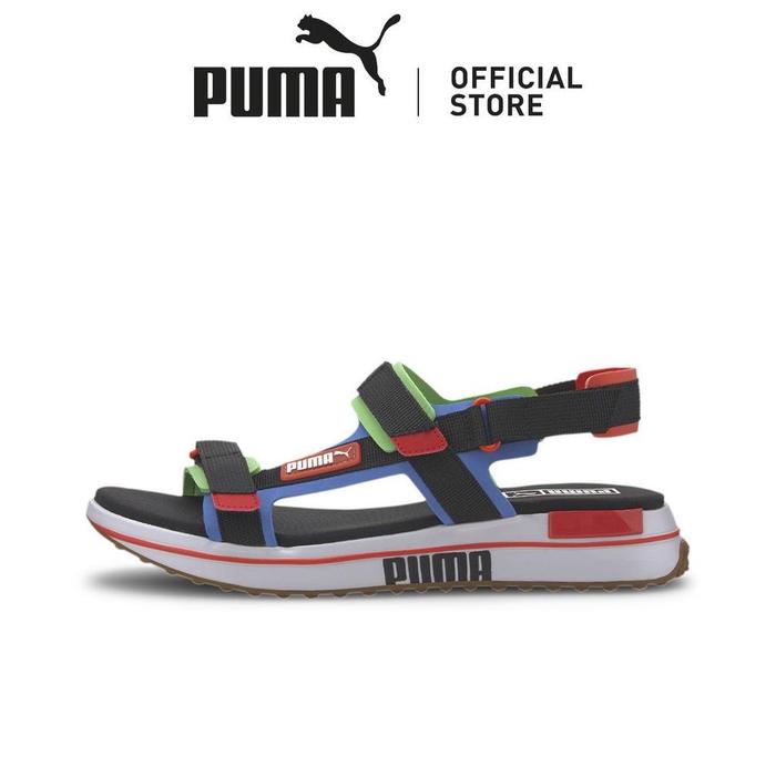 NEW PUMA SANDAL FUTURE RIDER GAME ON PALACE BLUE-PUMA BLACK-FLUO GREEN-GUM