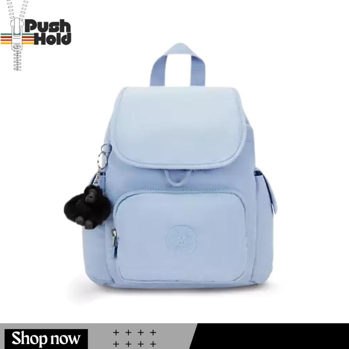 Kipling CITY PACK Mini Backpack KI2670 Tas Ransel Wanita Original - Cloudy Sky Blue