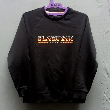 Crewneck Sweater BLACK YAK | Black | Outdoor | Thrift Bekas Preloved Second