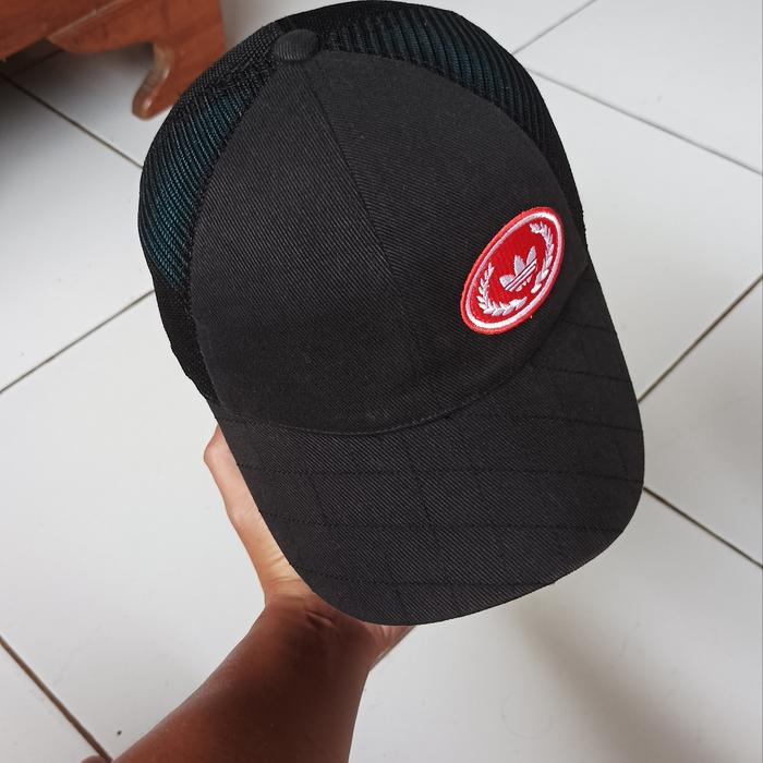 topi adidas trefoil jaring second