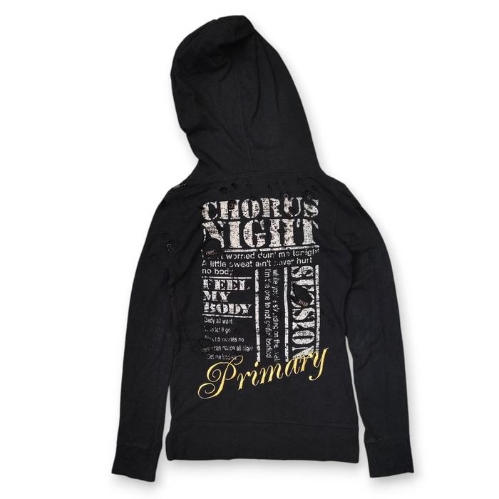 Heaven and Earth y2k Destroyed With Ring Hoodie