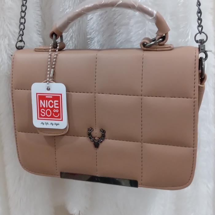 tas slempang wanita cantik trendy premium brand niceso
