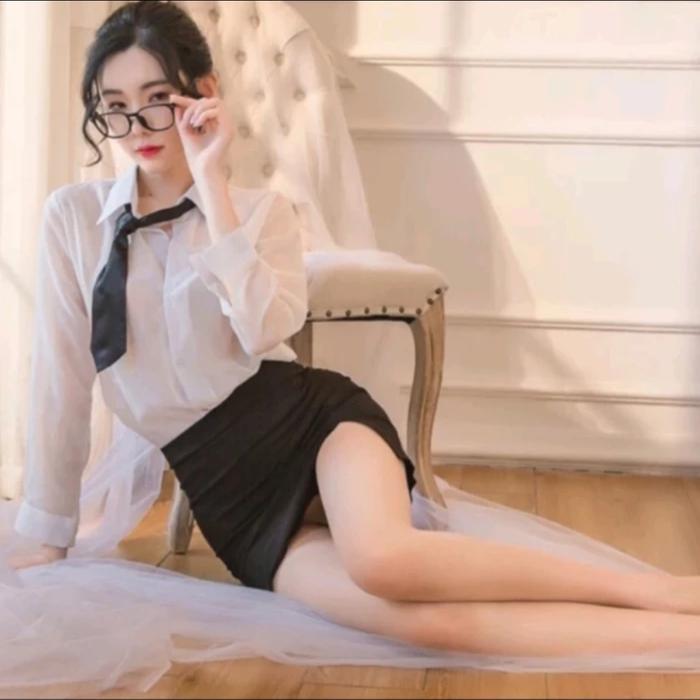 lingerie sexy cosplay secretary kostum sekertaris seksi LG277