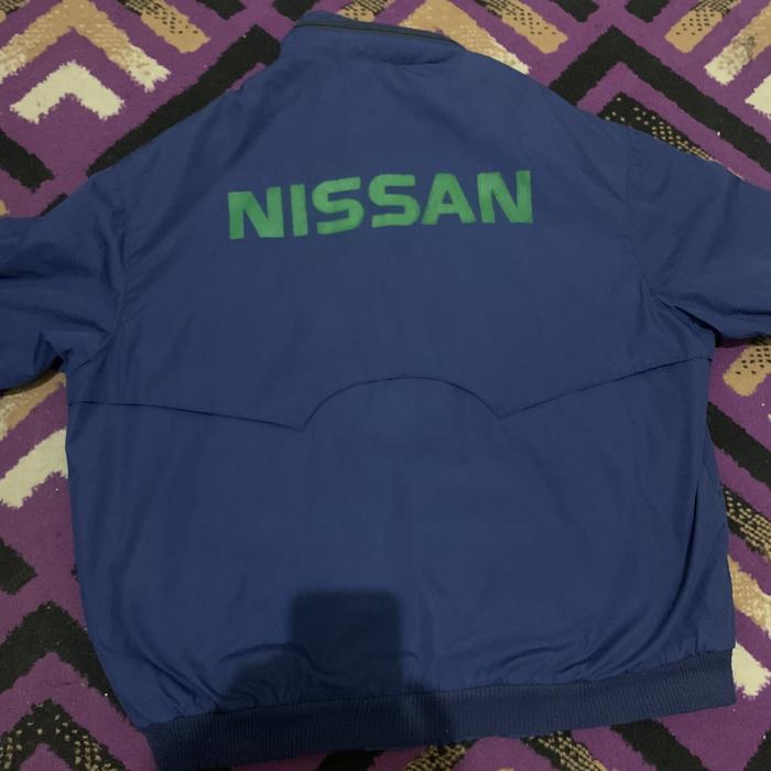 Jaket Racing vintage Nissan hiteq biru