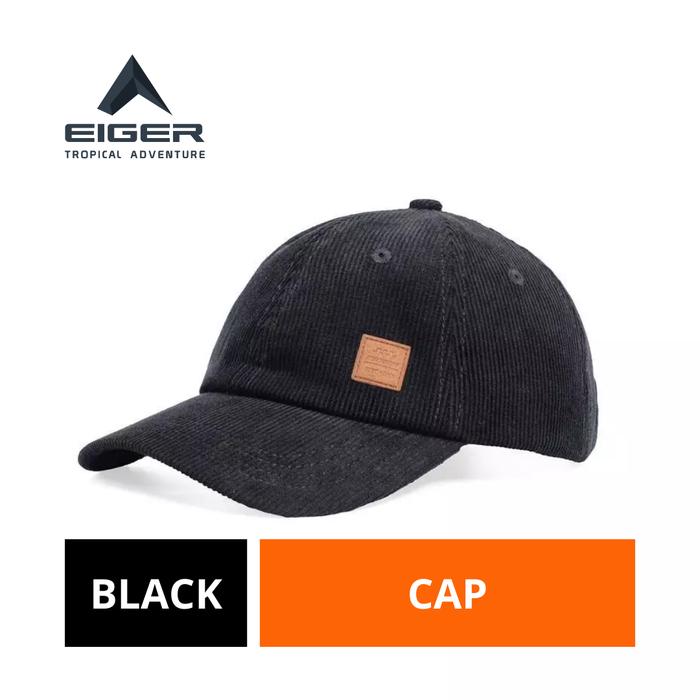 [BISA COD] Topi Wanita Eiger Original Hitam Volvere Baseball Cap Women [ 2X LIPAT UANG KEMBALI BILA 