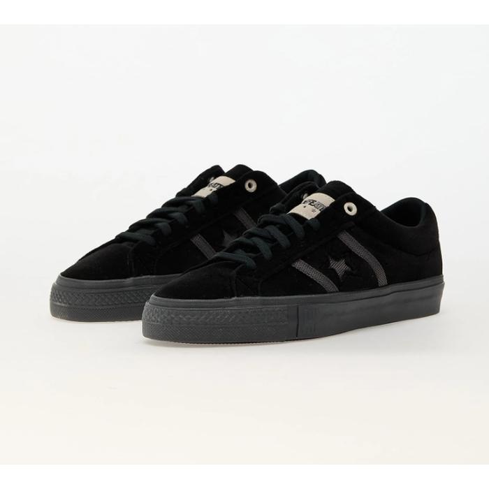 Converse x UNDEFEATED One Star Academy Pro Skate Velvet Ox Full Mono Black
