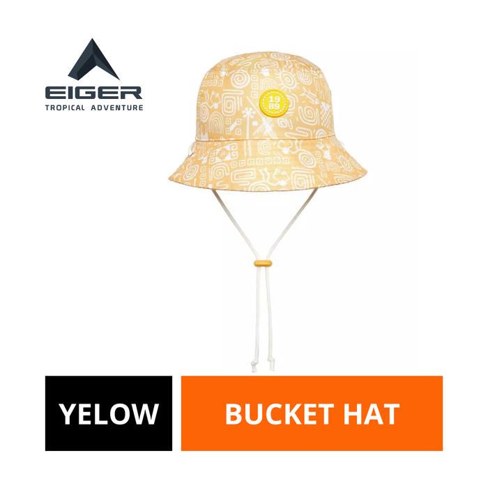 [BISA COD] Topi Rimba Wanita Eiger Original Kuning Women Kauwela Bucket Hat [ 2X LIPAT UANG KEMBALI 