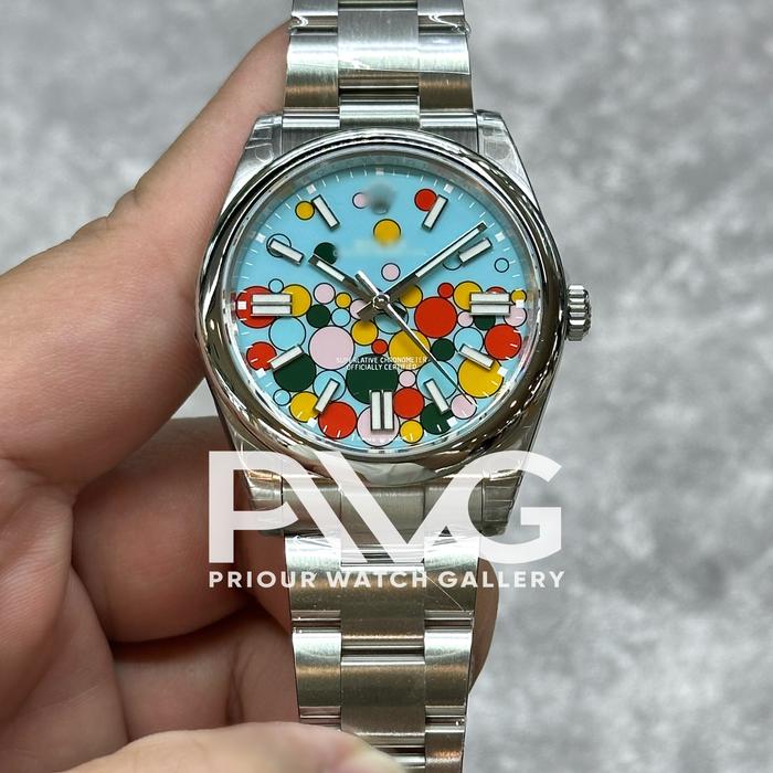 JAM TANGAN MODEL P01 OP 41mm SS Blue Celeb Dial VS3230 V2 VSF