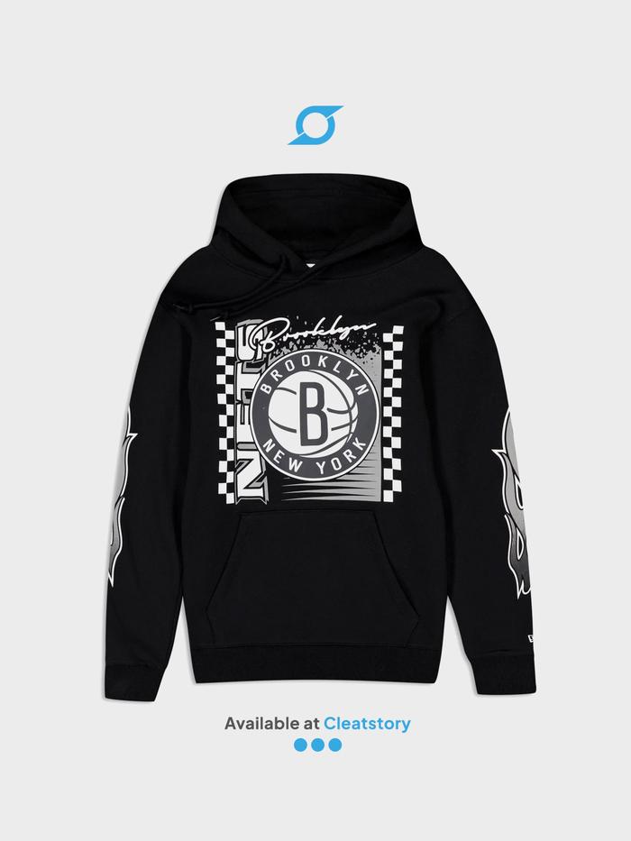 JAKET NEW ERA HOODIE X NBA BROOKLYN NETS RALLY DRIVE ORIGINAL NRA60491852
