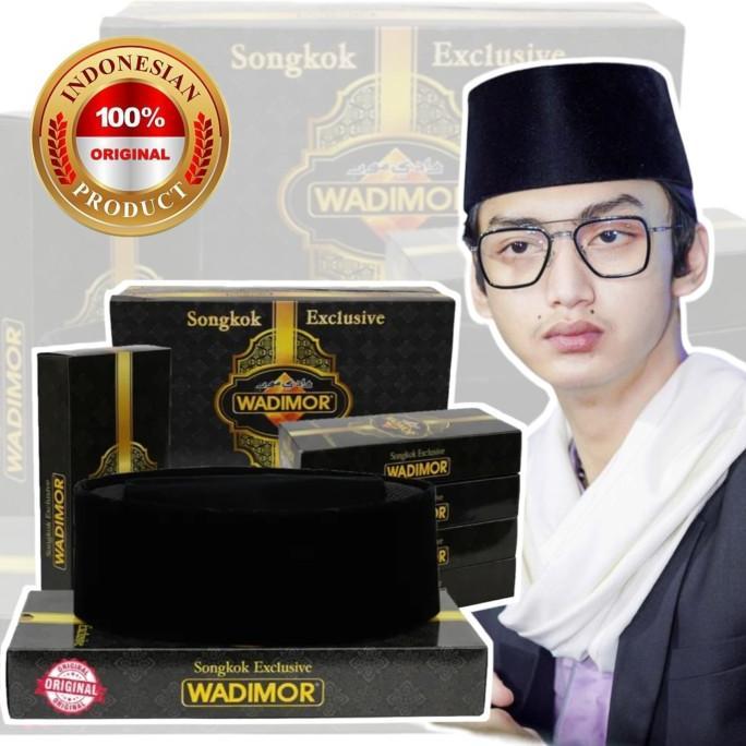 peci hitam ac tinggi 5cm 6cm 7cm kopiah songkok pria pendek