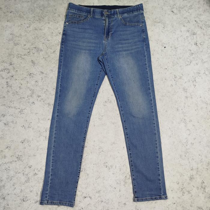 Celana panjang jeans denim WELL DONE X MINED
