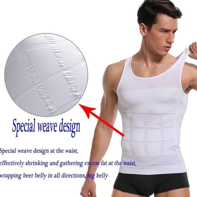 Slim N Lift Body Shaper For Men Singlet Kaos Baju Pelangsing Pria