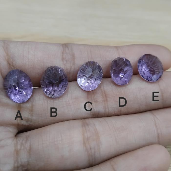 Batu natural amethyst custom cutting TERMURAH, natural amethyst quartz chekerboard cutting losetone
