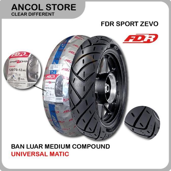 Fdr 120/70-12 Sport Zevo Ban Tubeless Motor New Scoopy Vespa Ring 12 Accessories Motorcycle Rasio