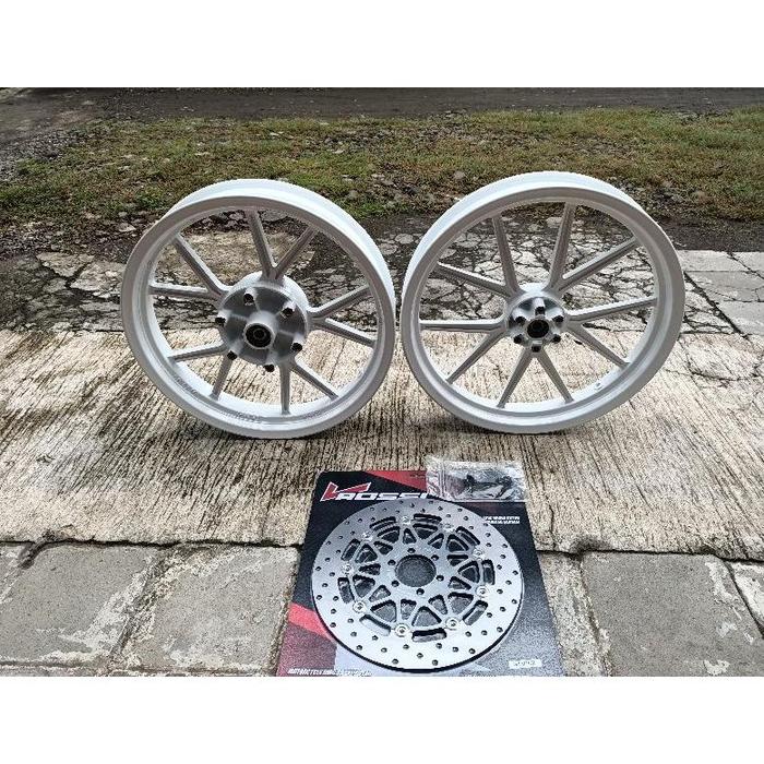 VELG PELG NINJA RR NINJA R NINJA SS V ROSSI NOS GP WHELL WHEEL WARNA PUTIH NON DAYTONA SPRINT NOZ NI