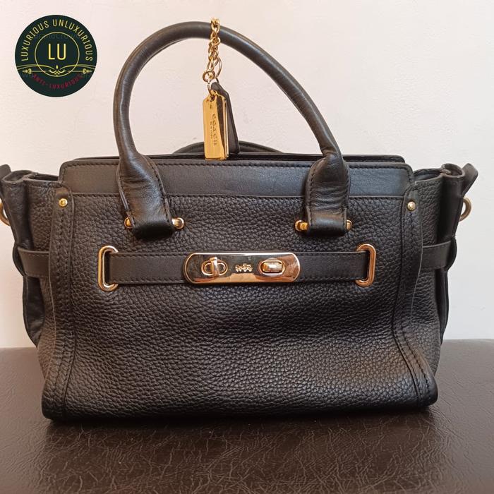 COC swagger 27 black leather