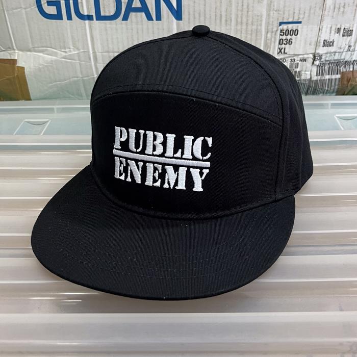 TOPI/SNAPBACK/CAMPER CAP PUBLIC ENEMY - LOGO (ORIGINAL MERCHANDISE)