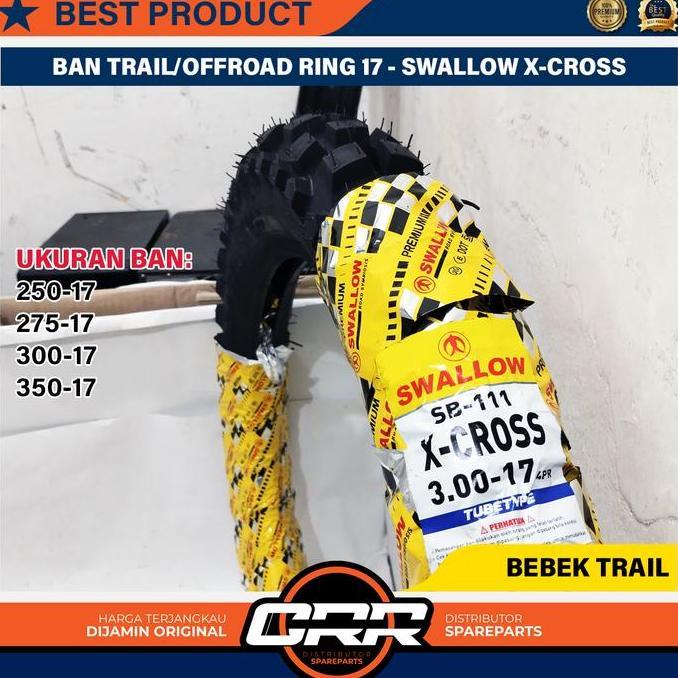 Ban Trail Trabas Ukuran 250-17 & 275-17 & 300-17 & 350-17 300-18 350-18 Ban Trail Lumpur Motor Bebek