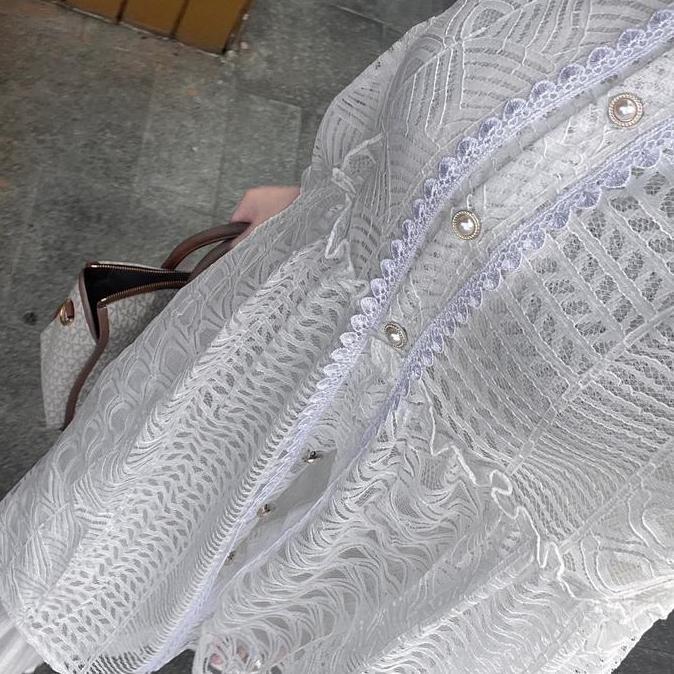 Outer Brukat Cardigan Brokat Lengan Panjang atasan outher brukat Outer Brokat outer Tulle outer Orga