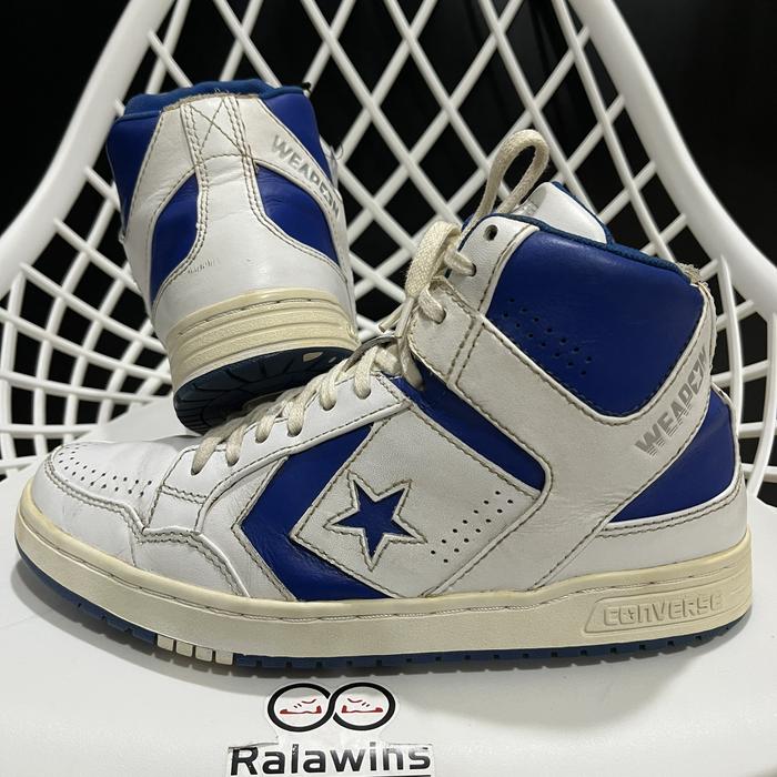 CONVERSE WEAPON MID BLUE/WHITE Size EUR 42/26.5CM