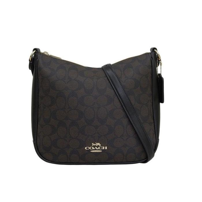 Tas CU959 Coach Ellie File Sign Brown Black 100% Authentic Original