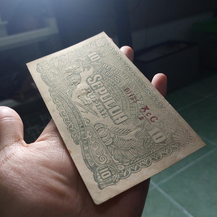Uang Kuno 10 Rupiah ORIDA Sumatera Tahun 1948