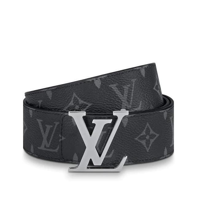 LV Monogram Eclipse Reversible Belt Black 100% Authentic