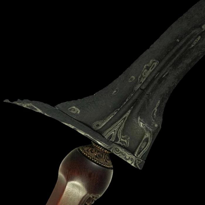 Keris Dholog Pamor Udan Mas Tiban Tangguh Mataram Senopaten Langka Istimewa Kuno