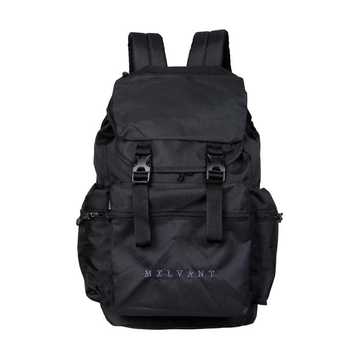 Melvant - Mbp Brody Black Backpack Bag | Tas Ransel Hitam Pria