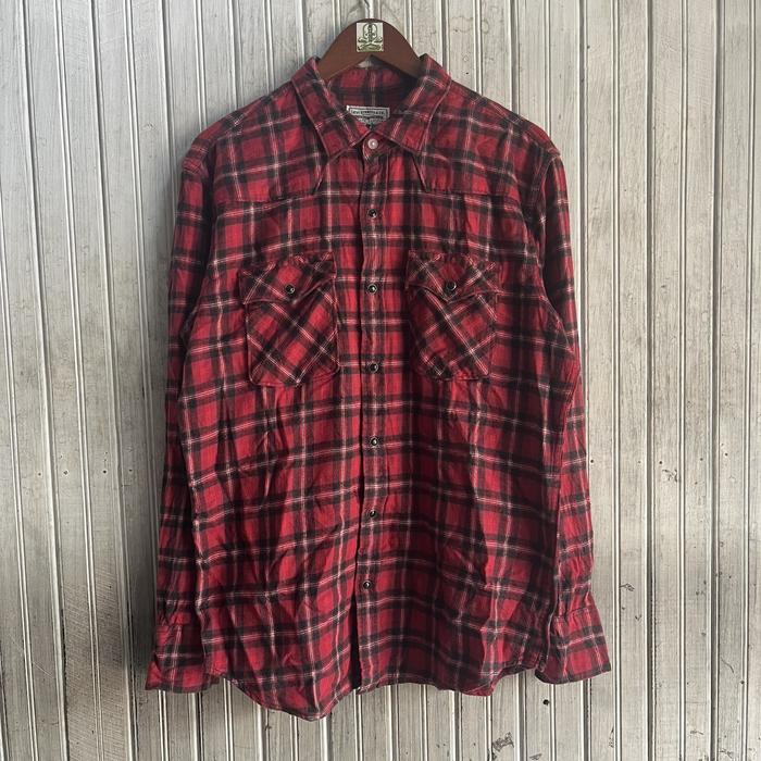 Kemeja Flanel Levi's kancing batu