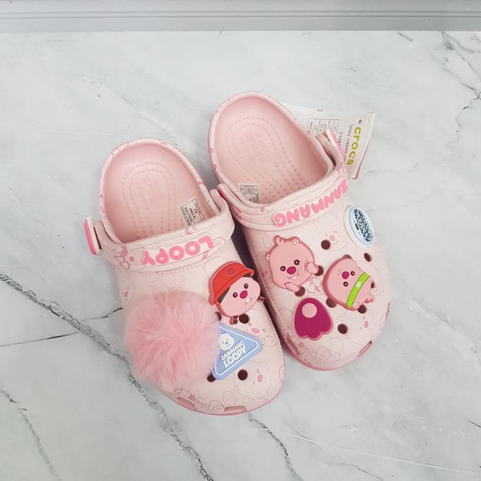 SANDAL CROCS LOOPY KIDS/SANDAL CROCS LOOPY ANAK-ANAK