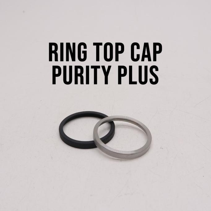 Ring Topcap Purity Plus Cincin Top Cap Purplus SS Black Authentic