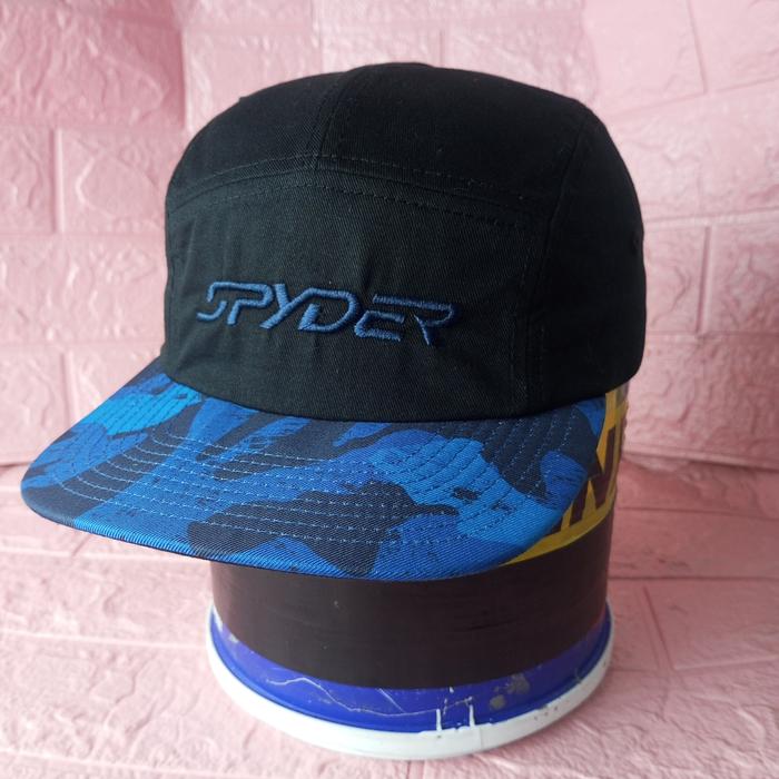 Topi Spyder US Ski Team Hat USA Olympics Sports Cap Cotton Polyester 5 Panel