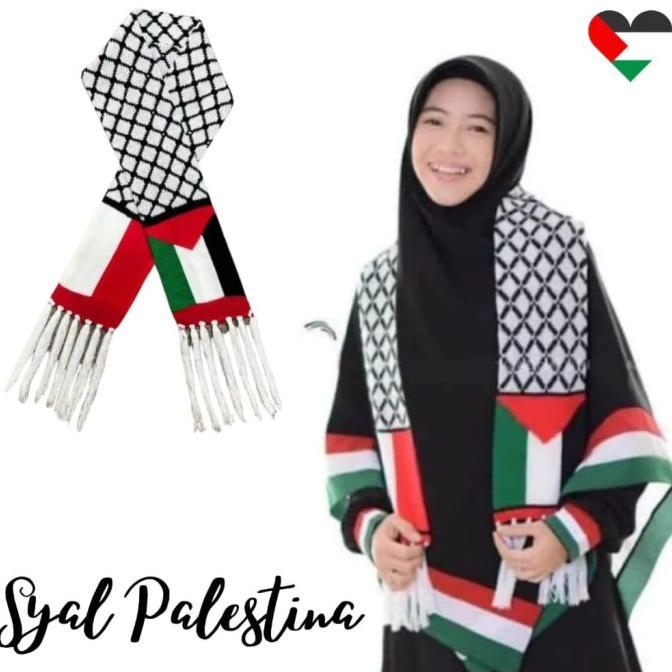 Syal Rajut Palestina / Syal Rajut komputer / Syal Palestine - COD