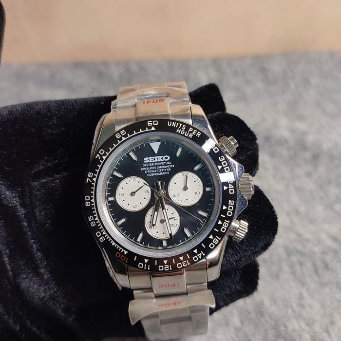 seiko mod panda dial 40mm