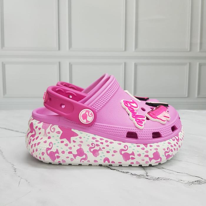 SANDAL CROCS CRUSH BARBIE/SANDAL CROCS BARBIE ANAK CEWEK