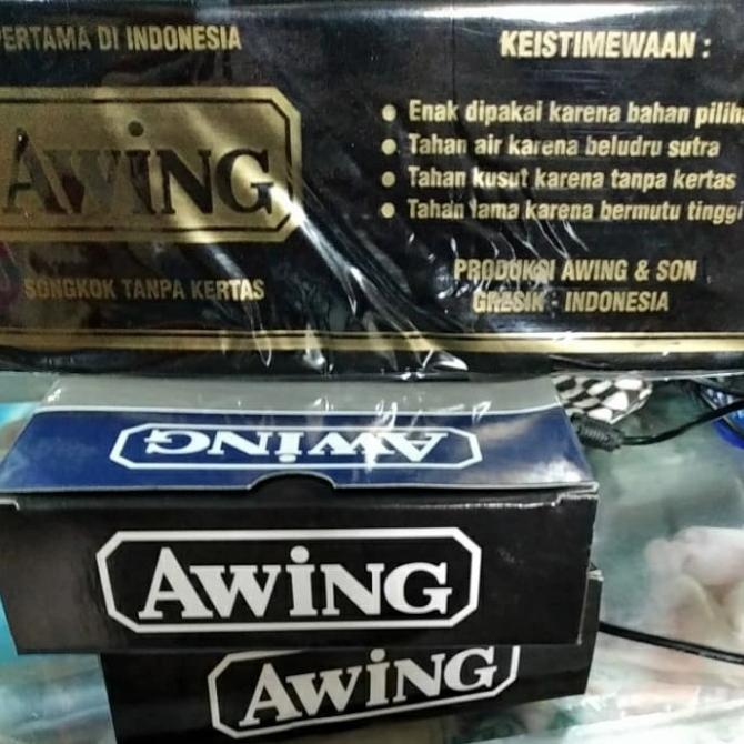 peci awing hitam original