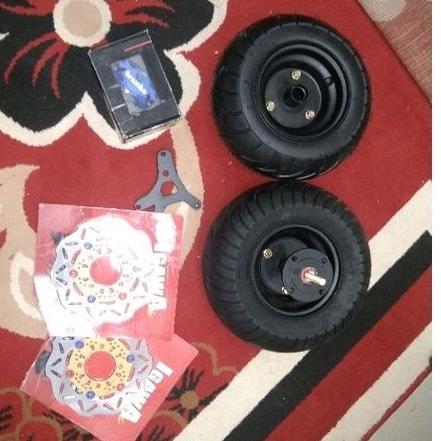 Tromol Scooter Mio beat Vario custom full set velg ring 6